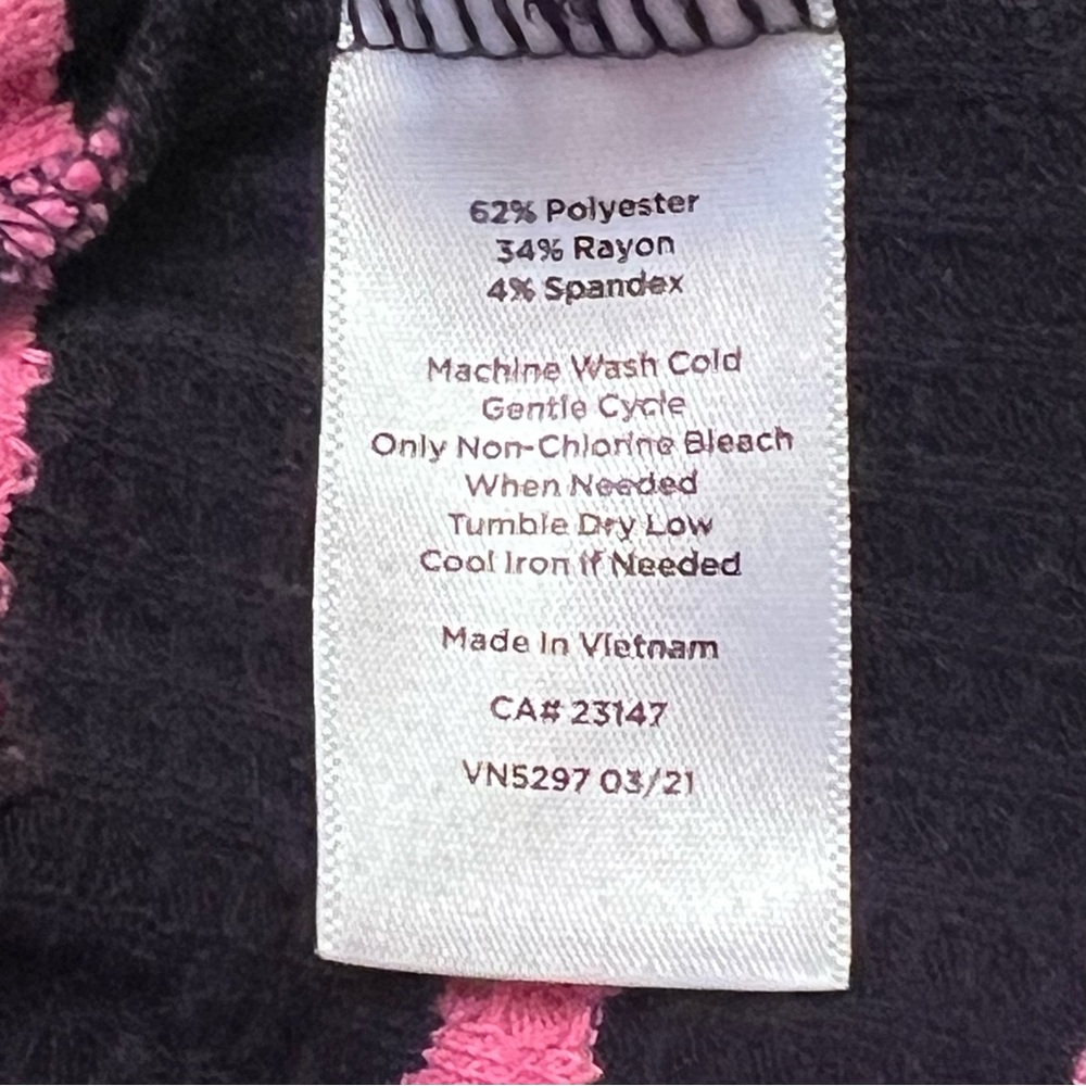 Talbots Raglan Waffle Knit Cowl Neck Long Sleeve Stripe Sweater Top Tee Sz Small - Picture 10 of 10